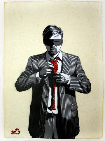 DECYCLE - Down to business (Red Edition) - prettyportal artshop, limited edition prints, urban contemporary art, streetart