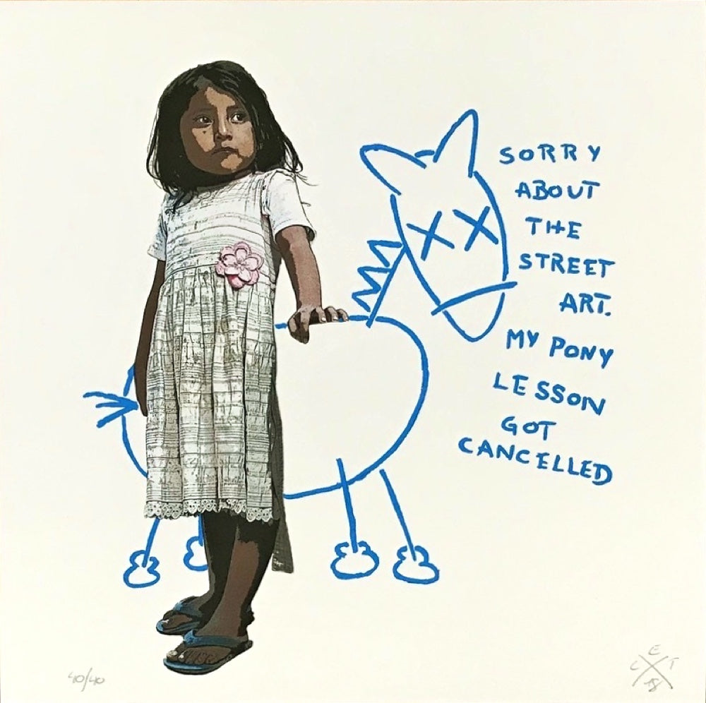 L.E.T.  "Sorry about the streetart (Carolina´s pony)"